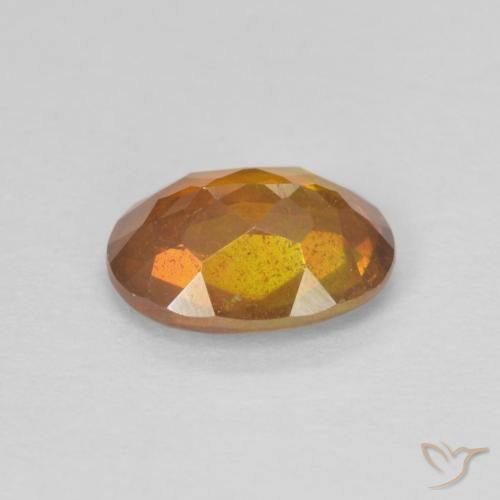 Esfalrita Naranja oscuro natural de 1.48 ct, Ovalada, SI-I1
