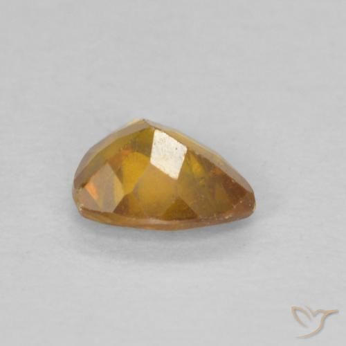 Esfalrita Dorado naranja natural de 0.32 ct, Trillón, VS-SI