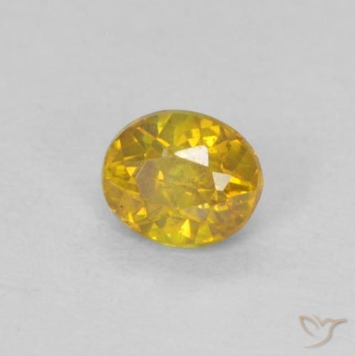 Esfalrita Naranja dorado natural de 0.28 ct, Ovalada, VS-SI