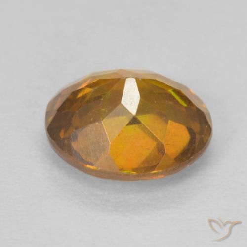 Esfalrita Marrón-oro natural de 1.43 ct, Ovalada, VS-SI