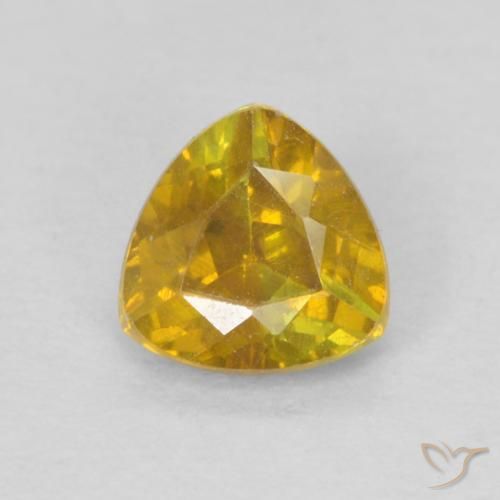 0.45ct Natural Naranja dorado Esfalrita, Trillón, VS-SI