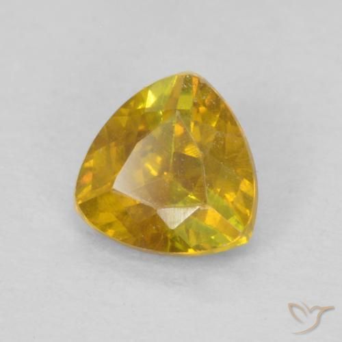 Esfalrita Naranja dorado natural de 0.45 ct, Trillón, VS-SI