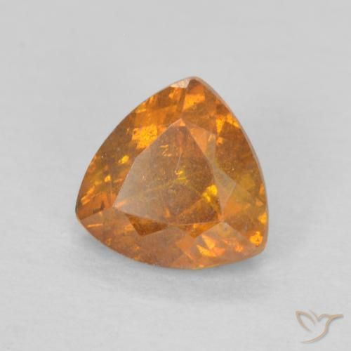 esfalerita Naranja medio natural de 0.66 ct, Trillón, SI-I1