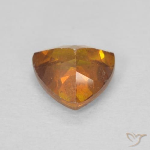 esfalerita Naranja medio natural de 0.66 ct, Trillón, SI-I1