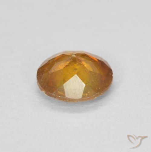 Esfalrita Naranja miel natural de 0.45 ct, Redondo, SI-I1