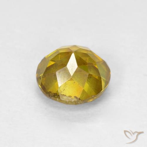 Esfalrita Amarillo miel natural de 1.22 ct, Redondo, SI-I1