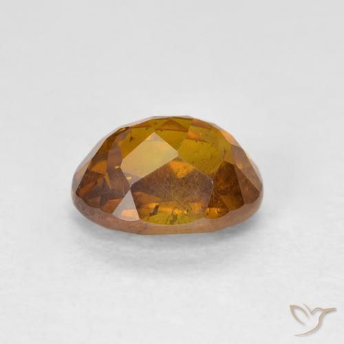 Esfalrita Naranja marrón natural de 1.63 ct, Ovalada, SI-I1