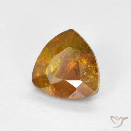 Esfalrita Naranja terroso natural de 0.80 ct, Trillón, VS-SI