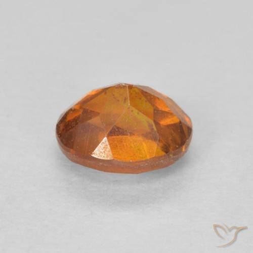 Esfalrita Naranja sidra natural de 0.63 ct, Ovalada, SI-I1