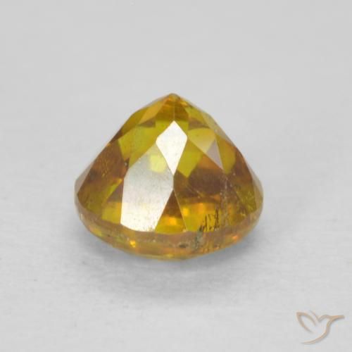 Esfalrita Amarillo medio natural de 0.67 ct, Redondo, SI-I1