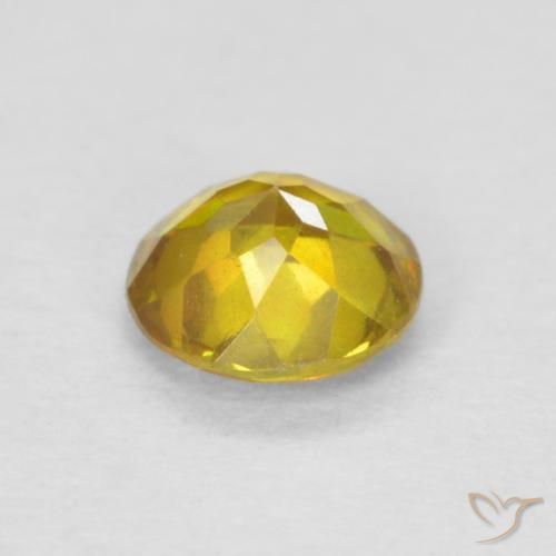 Esfalrita Naranja dorado natural de 0.44 ct, Redondo, SI-I1