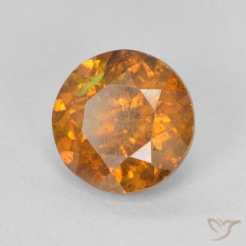 Esfalrita Marrón naranja natural de 1.50 ct, Redondo, SI-I1