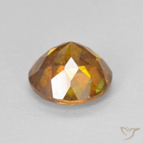 Esfalrita Marrón naranja natural de 1.50 ct, Redondo, SI-I1