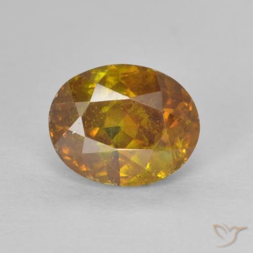 2.05ct Natural Oro esfalerita, Ovalada, SI-I1