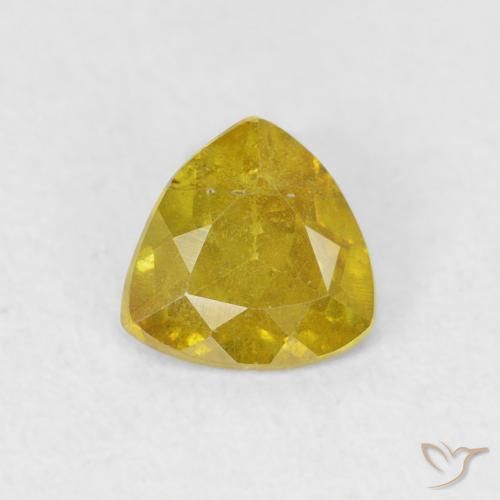 0.52ct Natural Amarillo pálido esfalerita, Trillón, SI-I1