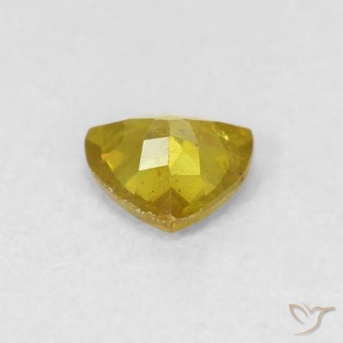 Esfalrita Amarillo pálido natural de 0.52 ct, Trillón, SI-I1