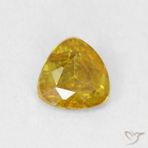 0.53ct Natural Amarillo medio Esfalrita, Trillón, SI-I1