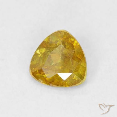 Esfalrita Amarillo medio natural de 0.53 ct, Trillón, SI-I1