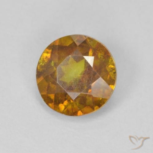 Esfalrita Marrón-oro natural de 0.95 ct, Redondo, SI-I1