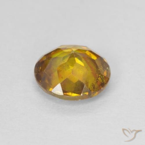 Esfalrita Marrón-oro natural de 0.95 ct, Redondo, SI-I1