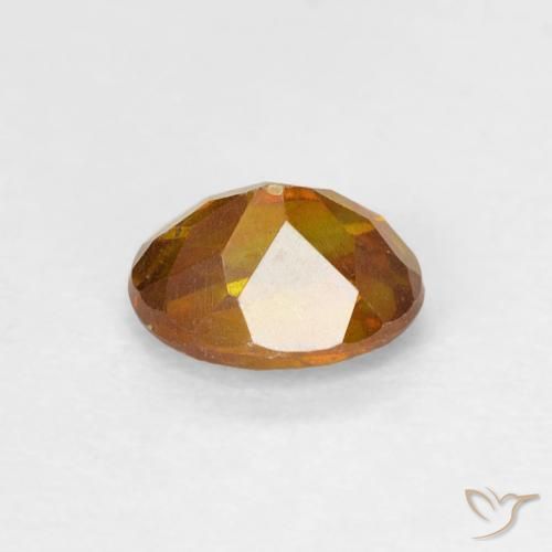 Esfalrita Marrón-oro natural de 0.67 ct, Ovalada, SI-I1
