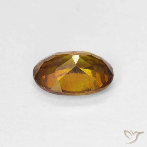 Esfalrita Dorado oscuro natural de 1.04 ct, Ovalada, SI-I1