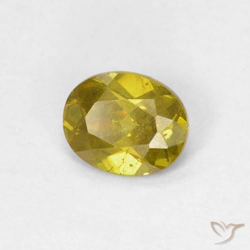 Esfalrita Medium Golden Brown natural de 0.59 ct, Ovalada, SI-I1