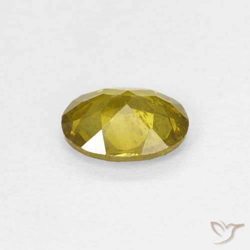 Esfalrita Medium Golden Brown natural de 0.59 ct, Ovalada, SI-I1