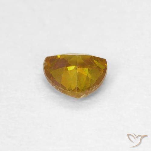 Esfalrita Dorado medio natural de 0.19 ct, Trillón, SI-I1