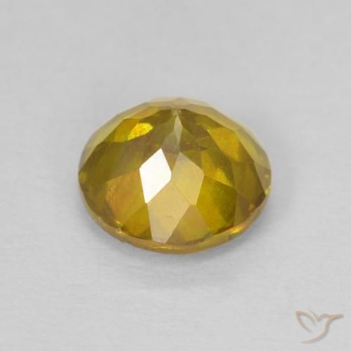 Esfalrita Naranja dorado natural de 1.29 ct, Corte Redondo, SI-I1