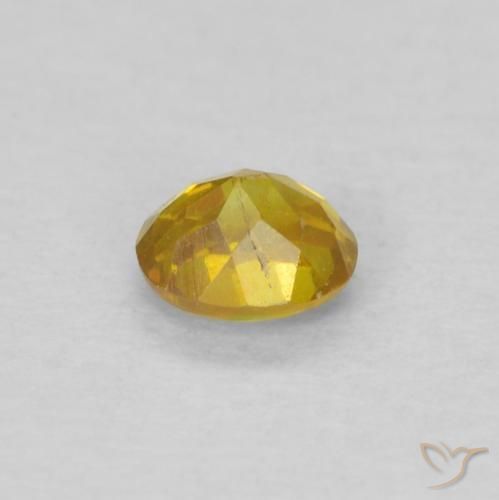 Esfalrita Dorado amarillento natural de 0.18 ct, Ovalada, SI-I1
