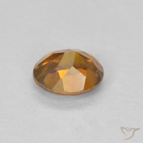 Esfalrita Naranja marrón natural de 0.51 ct, Ovalada, SI-I1