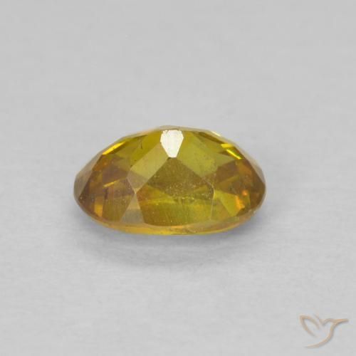esfalerita Naranja marrón natural de 0.59 ct, Ovalada, SI-I1