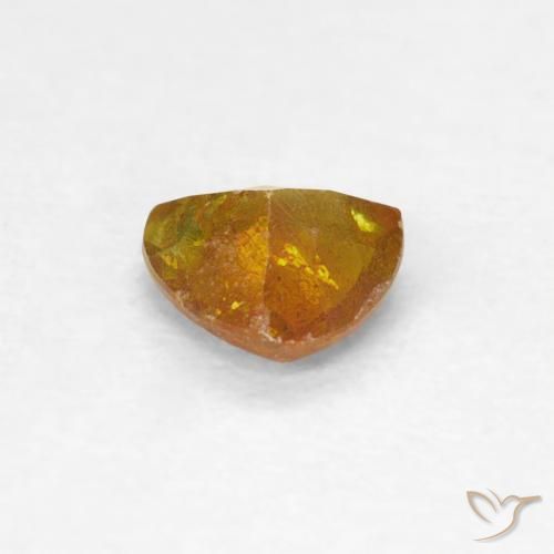 Esfalrita Naranja oscuro natural de 0.41 ct, Trillón, SI-I1