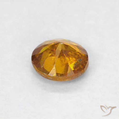 Esfalrita Marrón-oro natural de 0.23 ct, Redondo, SI-I1