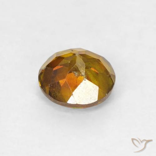 Esfalrita Marrón-oro natural de 0.61 ct, Redondo, SI-I1