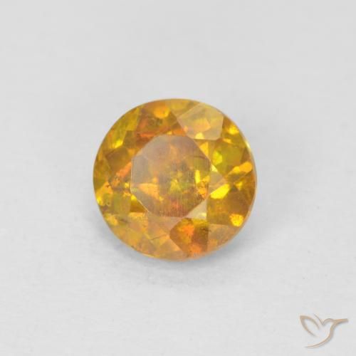 Esfalrita Marrón-oro natural de 0.95 ct, Redondo, SI-I1