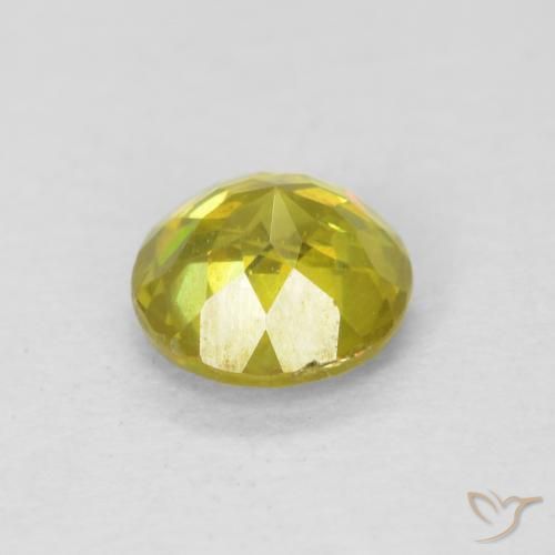 Esfalrita Amarillo maíz natural de 0.60 ct, Redondo, SI-I1
