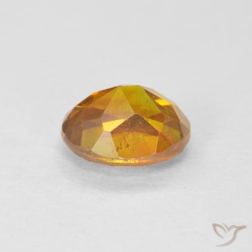 Esfalrita Naranja terroso natural de 1.19 ct, Ovalada, VS-SI