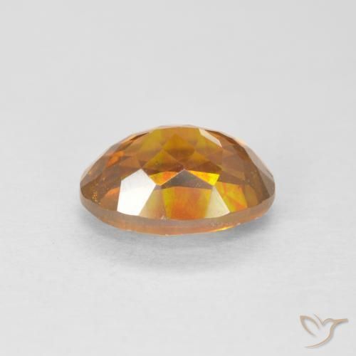 Esfalrita Medium Dark-Orange natural de 1.91 ct, Ovalada, VS-SI