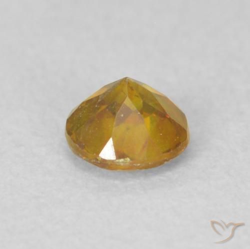 Esfalrita Naranja medio natural de 0.29 ct, Redondo, VS-SI