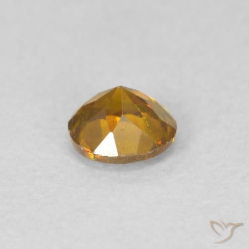 Esfalrita Naranja medio natural de 0.36 ct, Redondo, VS-SI