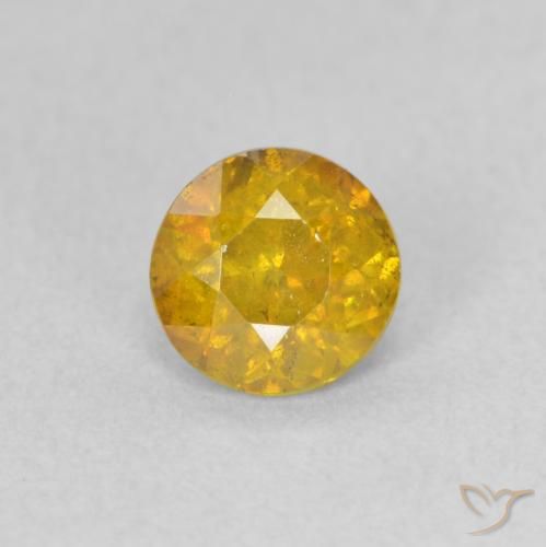0.77ct Natural Oro Esfalrita, Redondo, VS-SI