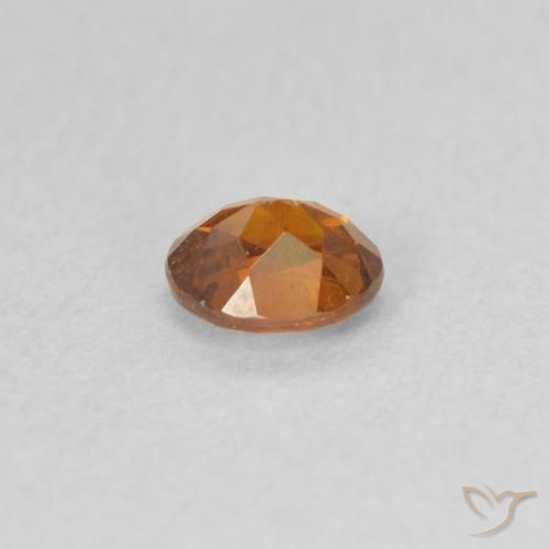 Esfalrita Naranja medio natural de 0.43 ct, Ovalada, VS-SI