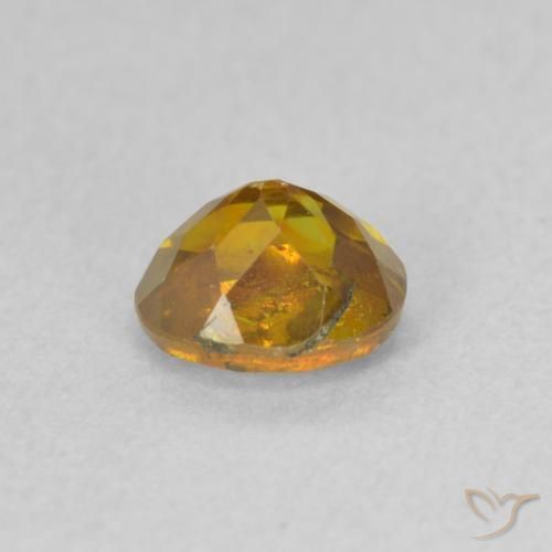 Esfalrita Dorado medio natural de 0.94 ct, Ovalada, SI