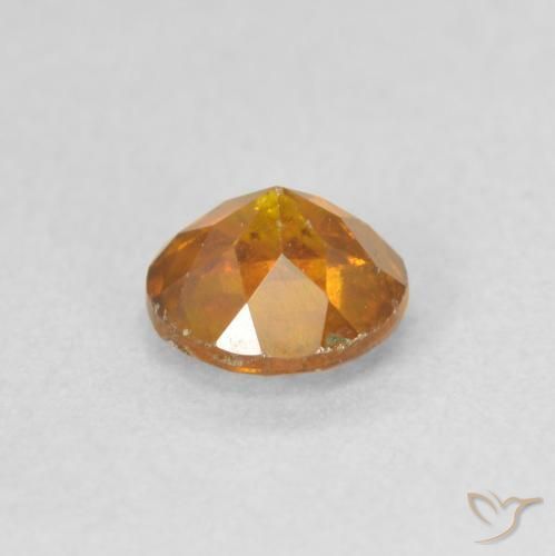 Esfalrita Naranja medio natural de 0.85 ct, Redondo, VS-SI