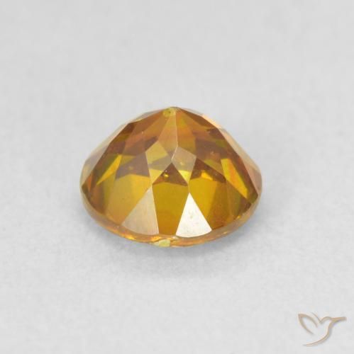 Esfalrita Naranja claro natural de 1.06 ct, Redondo, VS-SI