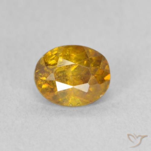 0.85ct Natural Oro esfalerita, Ovalada, SI