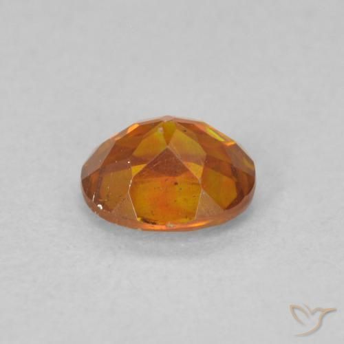 Esfalrita Naranja medio natural de 0.66 ct, Ovalada, SI