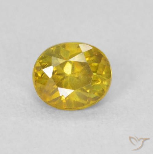 0.27ct Natural Dorado esfalerita, Ovalada, VS-SI